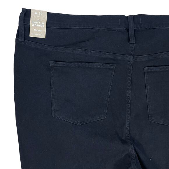 Madewell 10" High Rise Distressed Cropped Jegging Jeans Black Size 37 - Picture 8 of 12